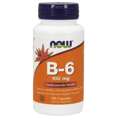 Витамины NOW B6 100 mg 100 капсул