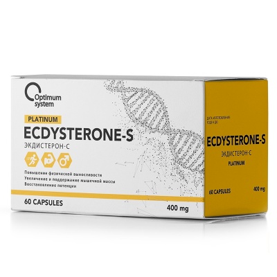 Тестобустер Optimum System Ecdysterone-S 400 мг 60 капсул