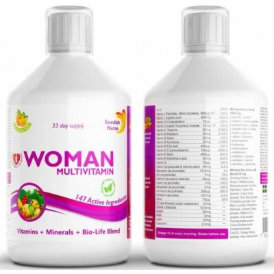  Swedish Nutra Woman Multivitamin vitamins + amino complex 500 
