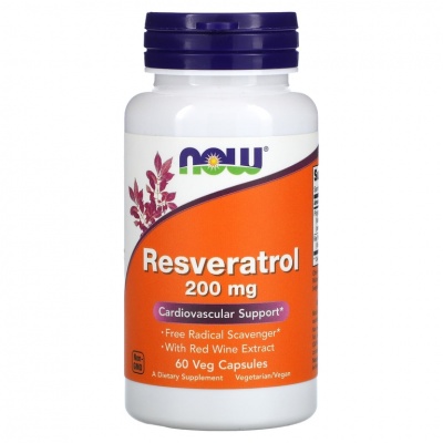  NOW Natural Resveratrol 200  60 