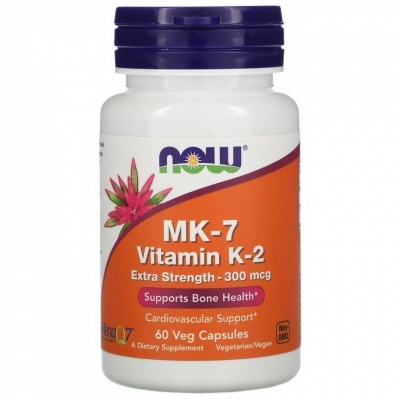 Витамины NOW Vitamin K-2 (MK7) 300мкг 60 капсул