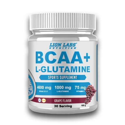 БЦАА Lion Labs BCAA + Glutamine 2:1:1 180 гр