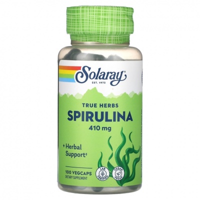 Антиоксидант Solaray Spirulina Algae 410 мг 100 капсул