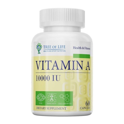 Витамины Tree of Life Vitamin A 10000 IU 60 капсул