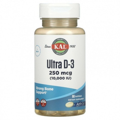 Витамины KAL Ultra D-3 10000 IU 90 капсул